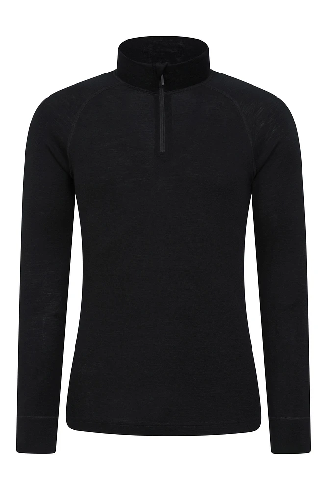 Merino II Mens Zip Neck Base Layer Top
