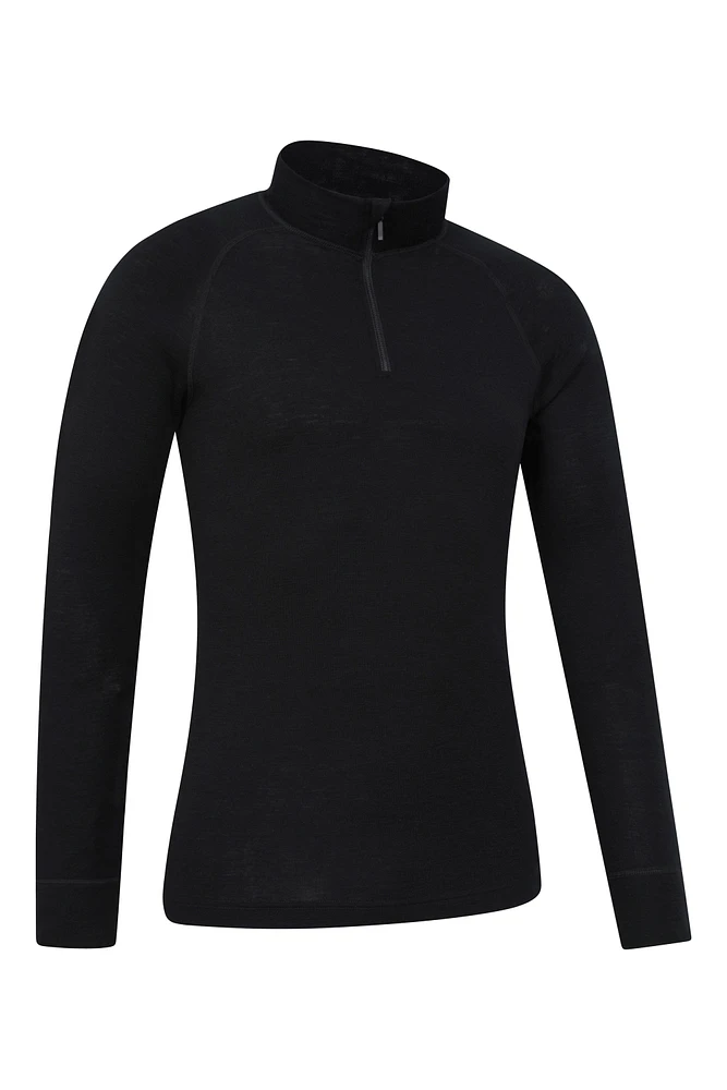 Merino II Mens Zip Neck Base Layer Top