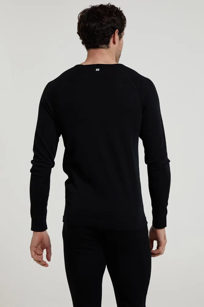 Merino Mens V Neck Base Layer