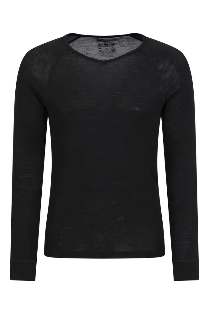 Merino Mens V Neck Base Layer