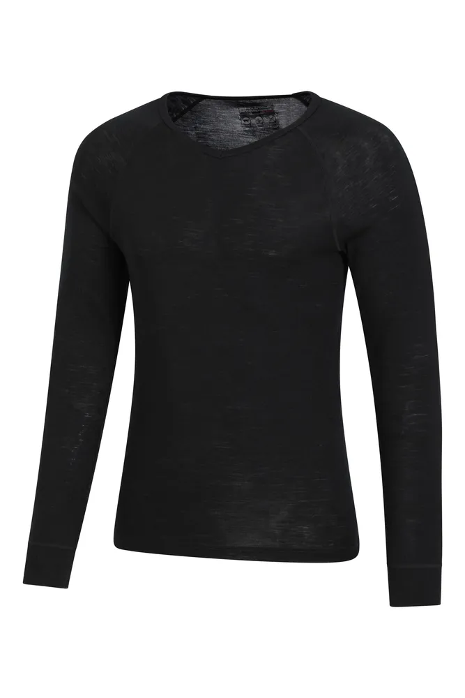 Merino Mens V Neck Base Layer