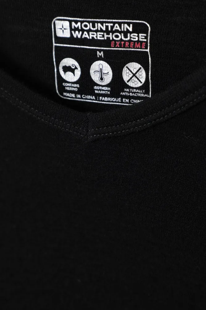 Merino Mens V Neck Base Layer