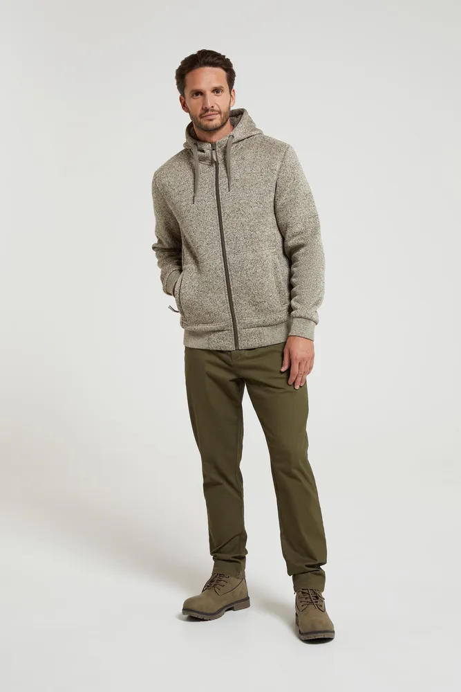 Nevis II Mens Fur Lined Hoodie