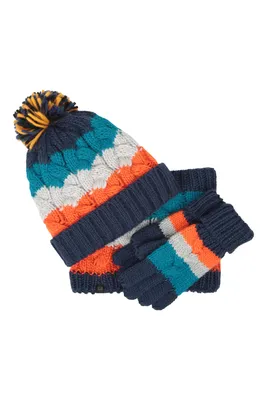 Chunky Knit Kids Winter Accessories Set