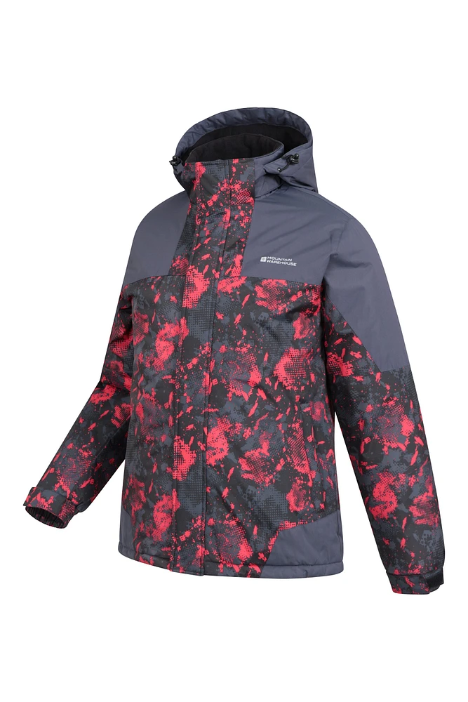 Mens Printed Ski Jacket and Pants Set