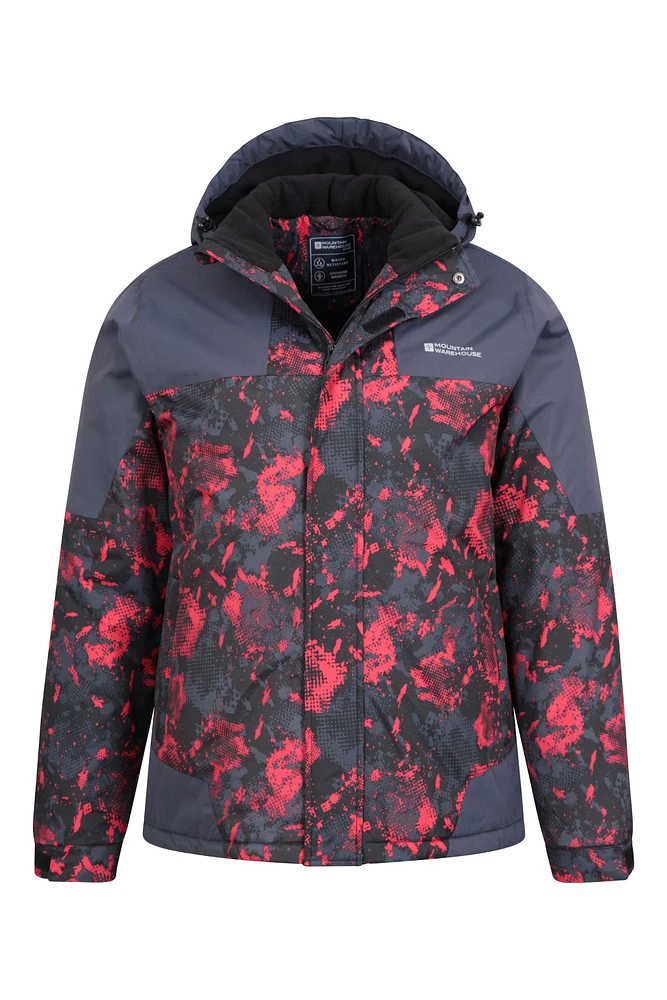 Mens Printed Ski Jacket and Pants Set