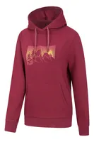 Ombre Mountains Womens Hoodie