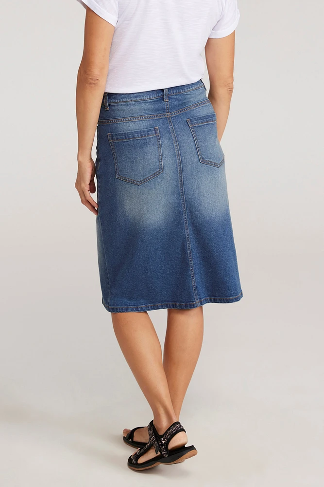 Ash Womens A-Line Denim Skirt
