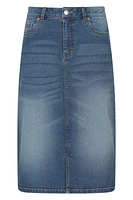 Ash Womens A-Line Denim Skirt