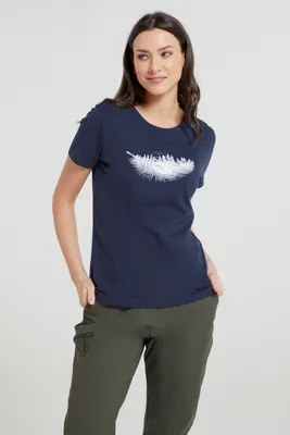 Forest Feather Womens Organic T-Shirt