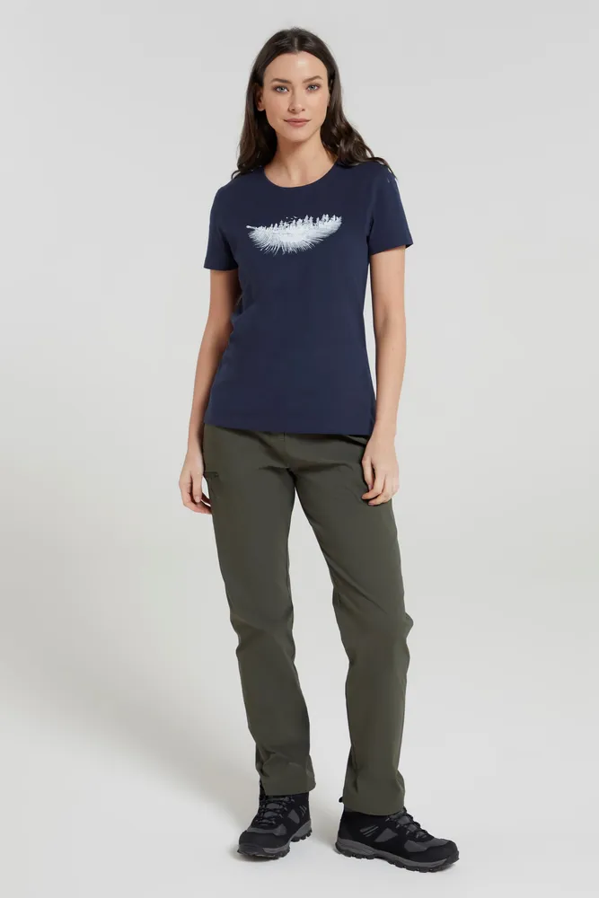Forest Feather Womens T-Shirt