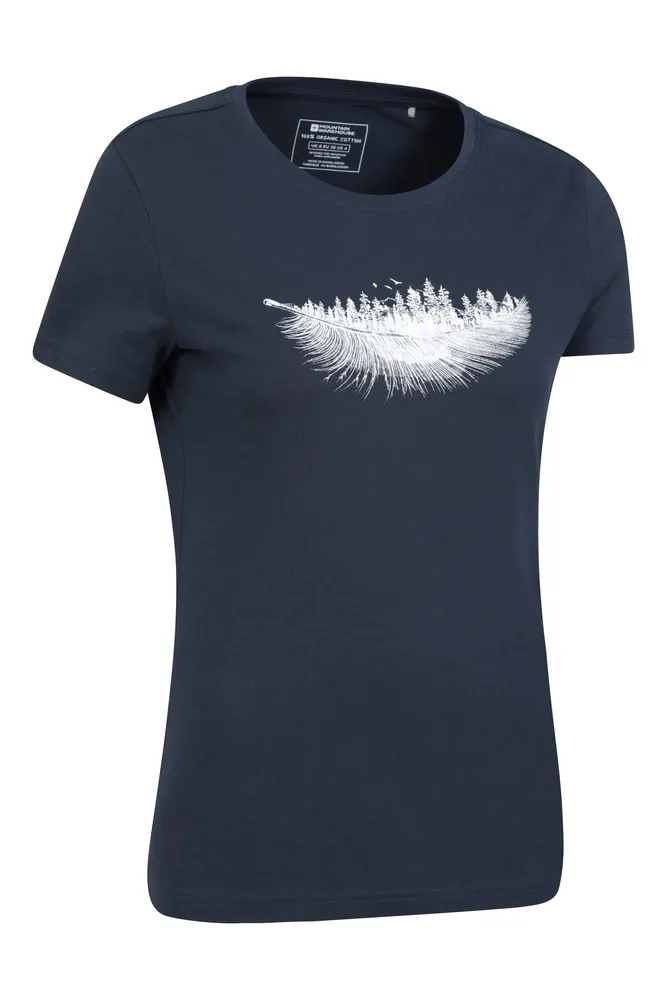Forest Feather Womens T-Shirt
