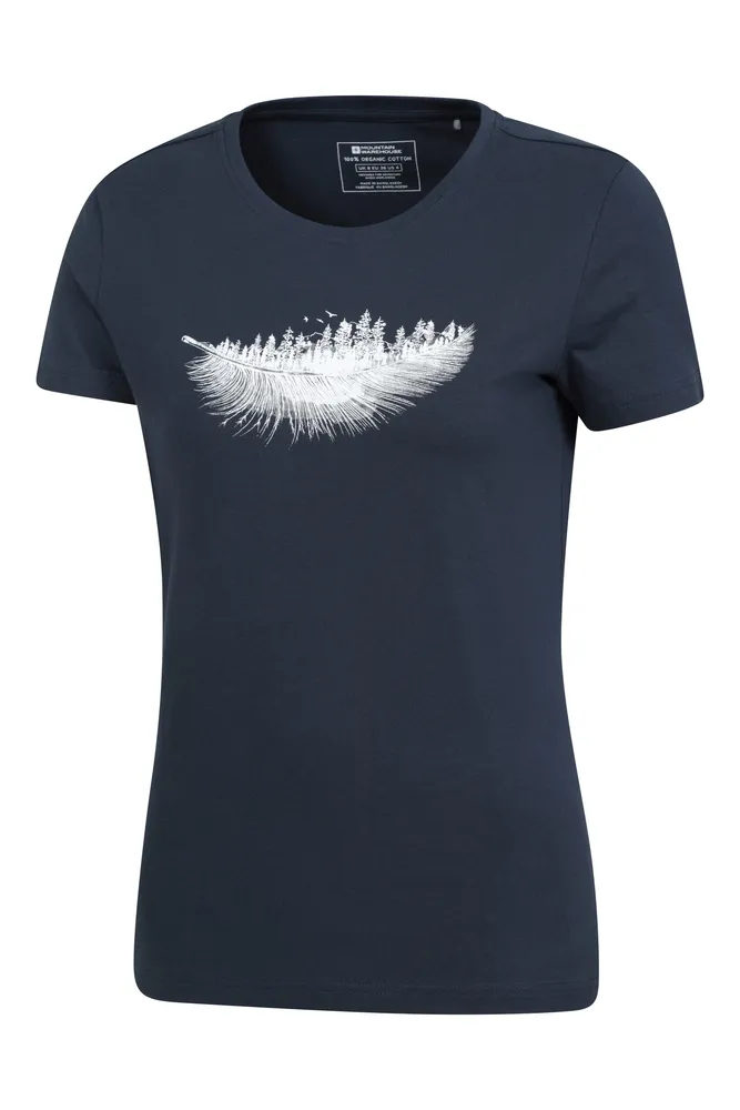 Forest Feather Womens T-Shirt