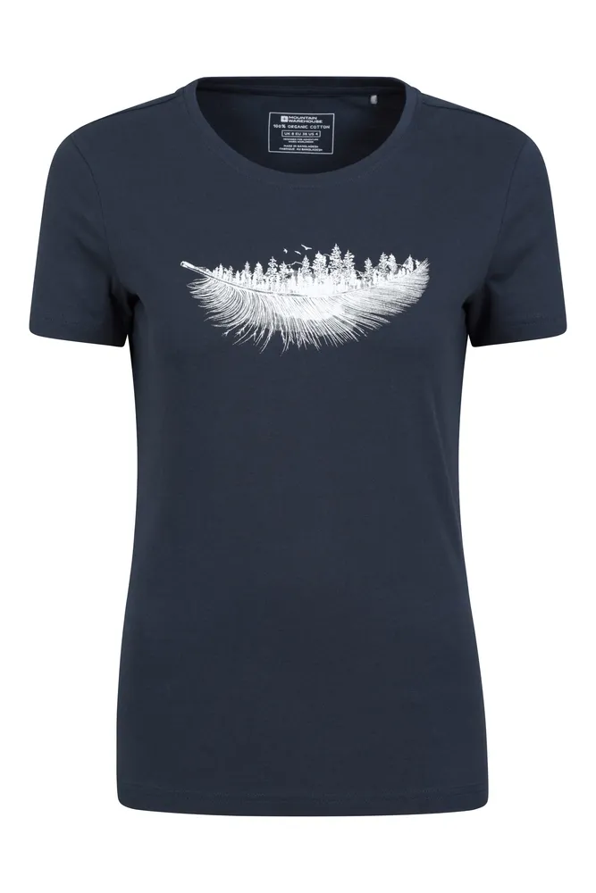 Forest Feather Womens T-Shirt