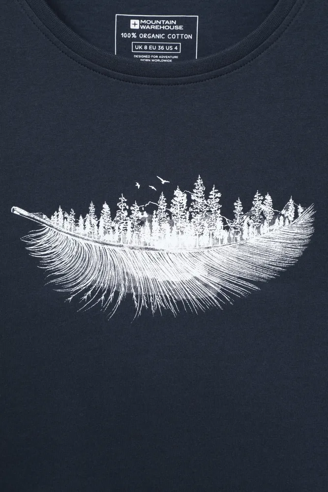 Forest Feather Womens T-Shirt
