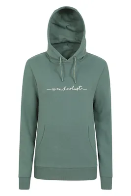 Wanderlust Embroidered Womens Hoodie