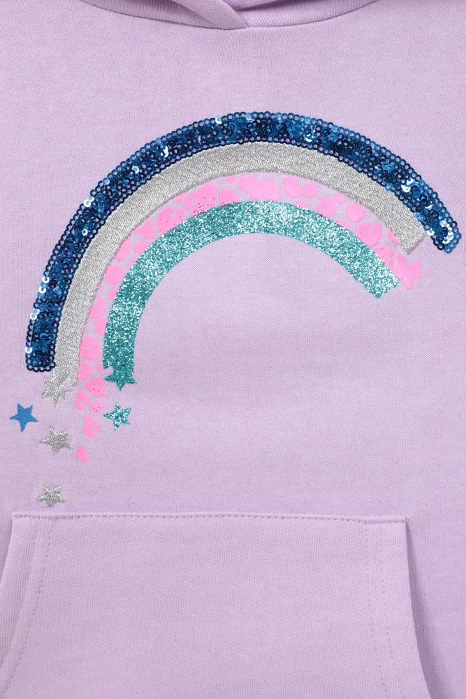 Sequin Rainbow Kids Hoodie