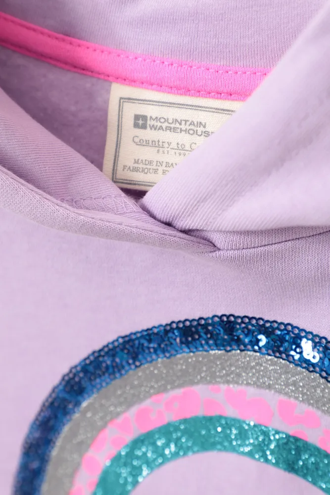 Sequin Rainbow Kids Hoodie