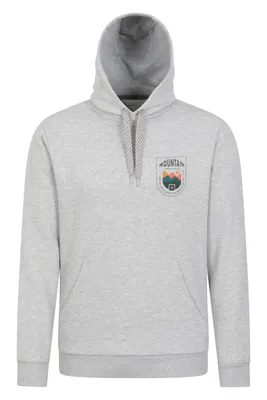 Crest Mountain Mens Graphic Hoodie