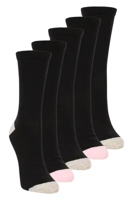 Womens Everyday Mid-Calf Socks with Odour Control 5-Pack
