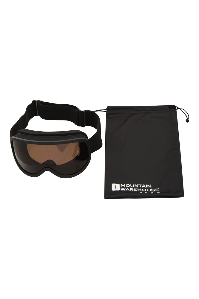 Unisex Black Ski Goggles