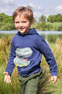 Puff Dino Kids Organic Hoodie