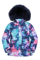 Glacial Printed Kids Water-resistant Snow Jacket