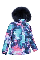Glacial Printed Kids Water-resistant Snow Jacket