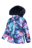 Glacial Printed Kids Water-resistant Snow Jacket
