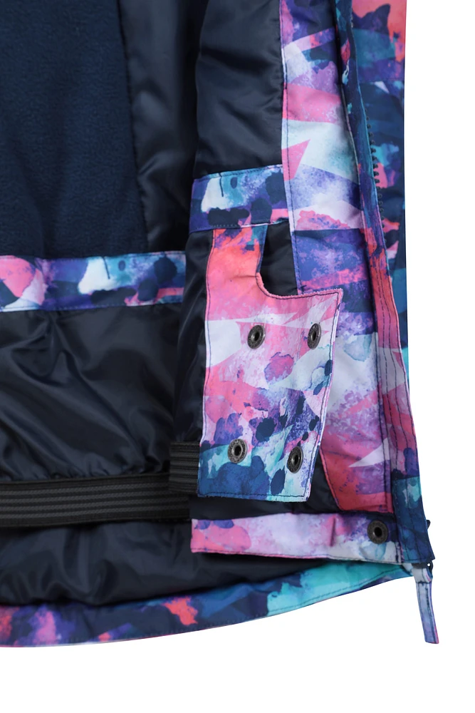 Glacial Printed Kids Water-resistant Snow Jacket