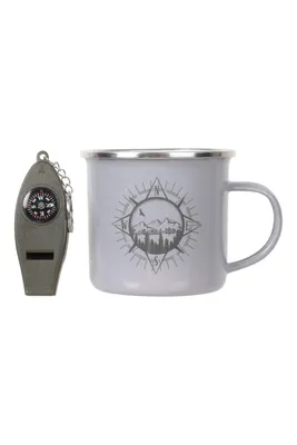 Enamel Mug & Compass Set