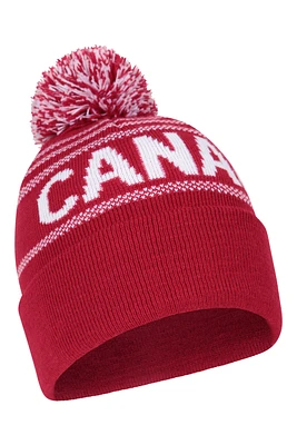 Canada Mens Pom Beanie