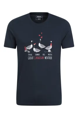 Canadian Weather Mens Cotton T-Shirt