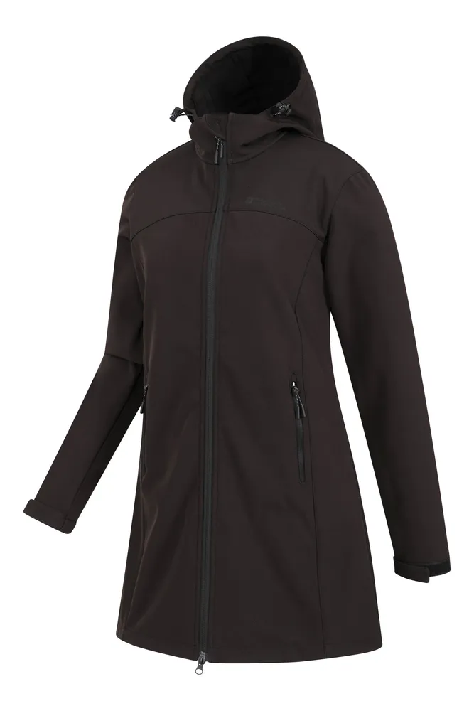 Exodus Womens Longline Water Resistant Softshell Jacket