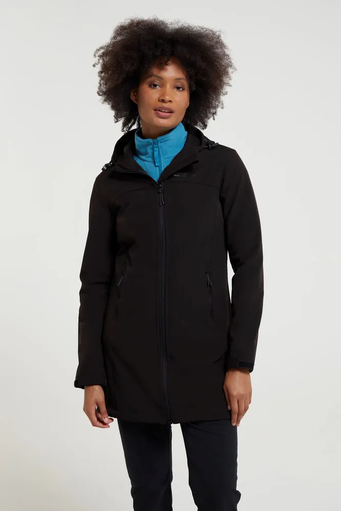 Exodus Womens Longline Water Resistant Softshell Jacket