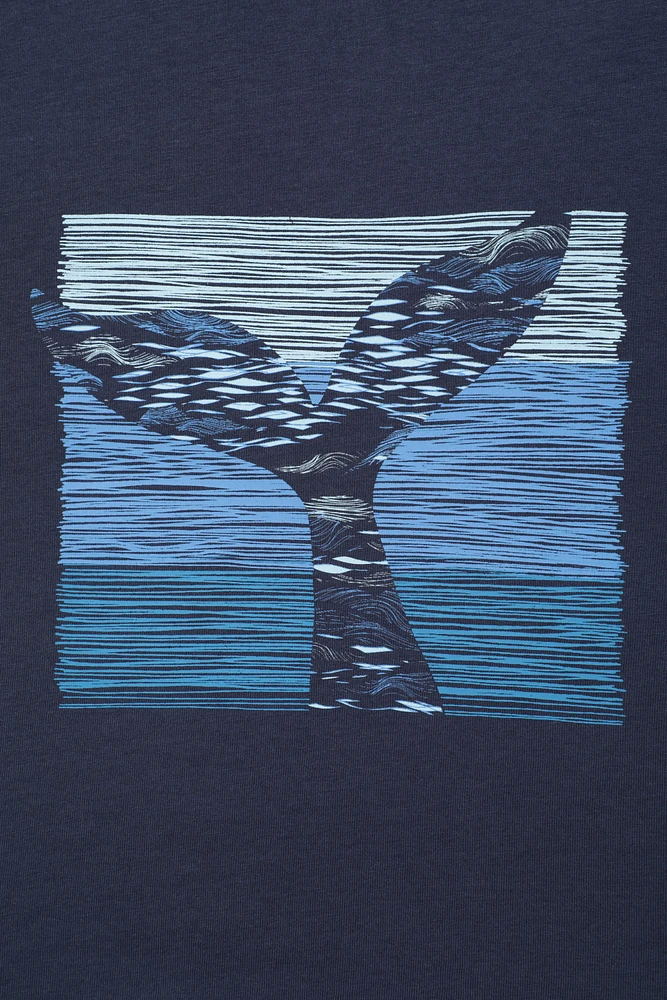 Whale Tail Womens T-Shirt