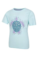 Glitter Turtle Kids Tee