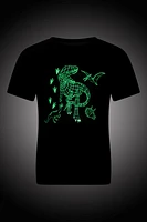 Glow The Dark Dino Kids Organic Tee