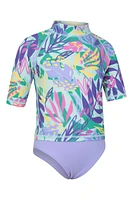 Printed Kids Rash Vest with Bikini Pant Set
