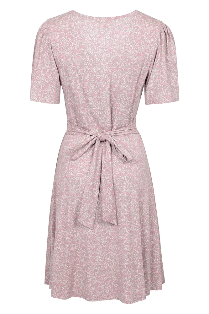 Como Printed Womens Tea Dress