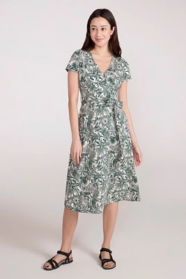 Santorini Womens Midi Wrap Dress