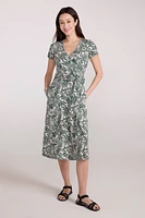 Santorini Womens Midi Wrap Dress
