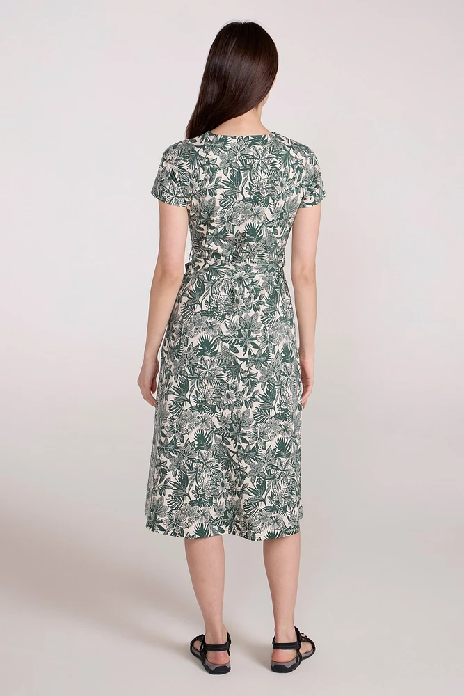 Santorini Womens Midi Wrap Dress