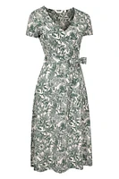 Santorini Womens Midi Wrap Dress