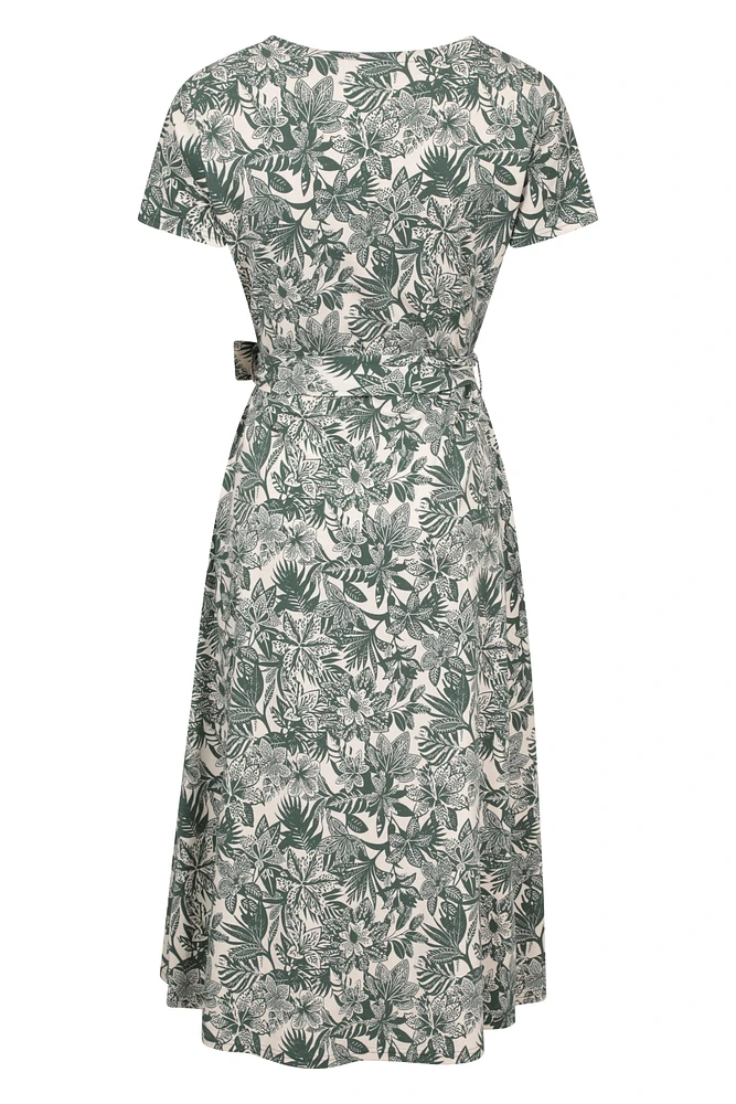 Santorini Womens Midi Wrap Dress