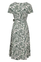 Santorini Womens Midi Wrap Dress