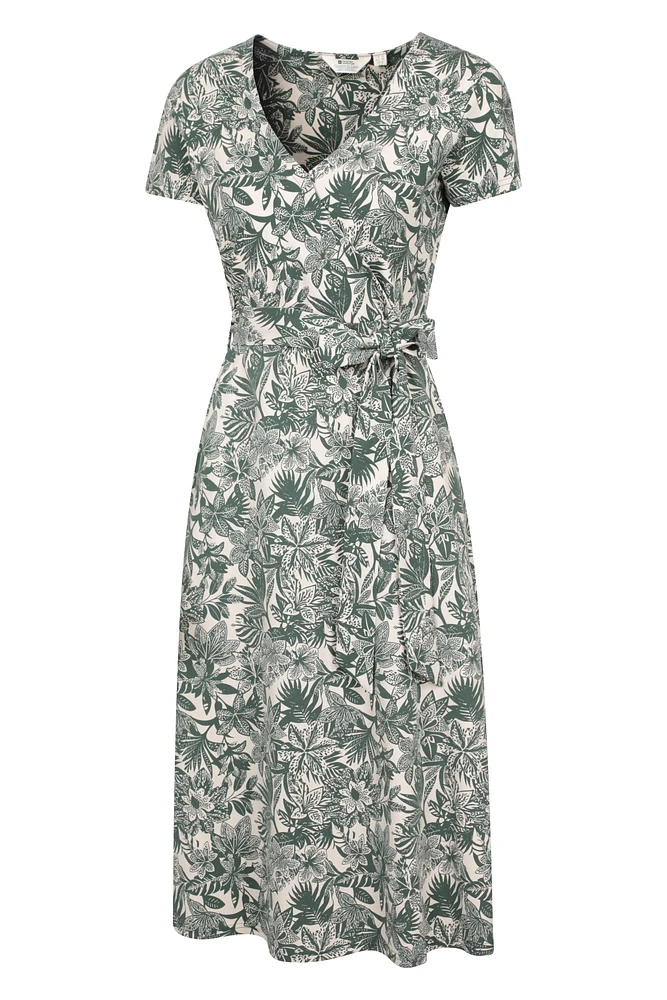Santorini Womens Midi Wrap Dress