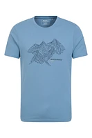 Tonal Mountain Mens T-Shirt