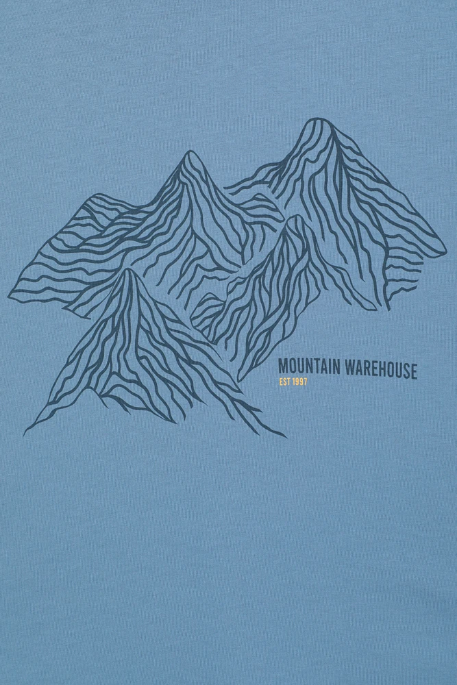 Tonal Mountain Mens T-Shirt
