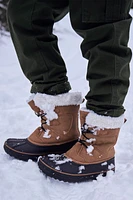 Casual Kids Adaptive Lace Up Snow Boot